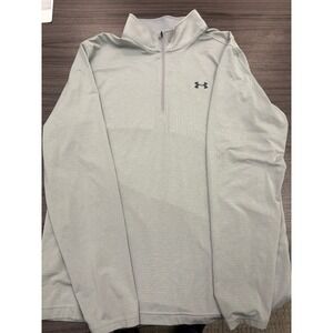 Under Armour XL Quarter Zip Pullover Gray Loose Fit
